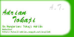 adrian tokaji business card