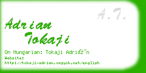 adrian tokaji business card